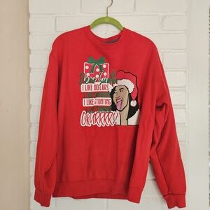 Cardi B Red Christmas Sweater